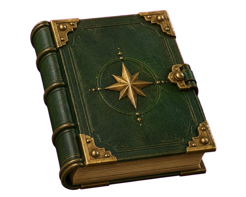 Het officiële groene Kabouterboek met gouden ster en hoeken